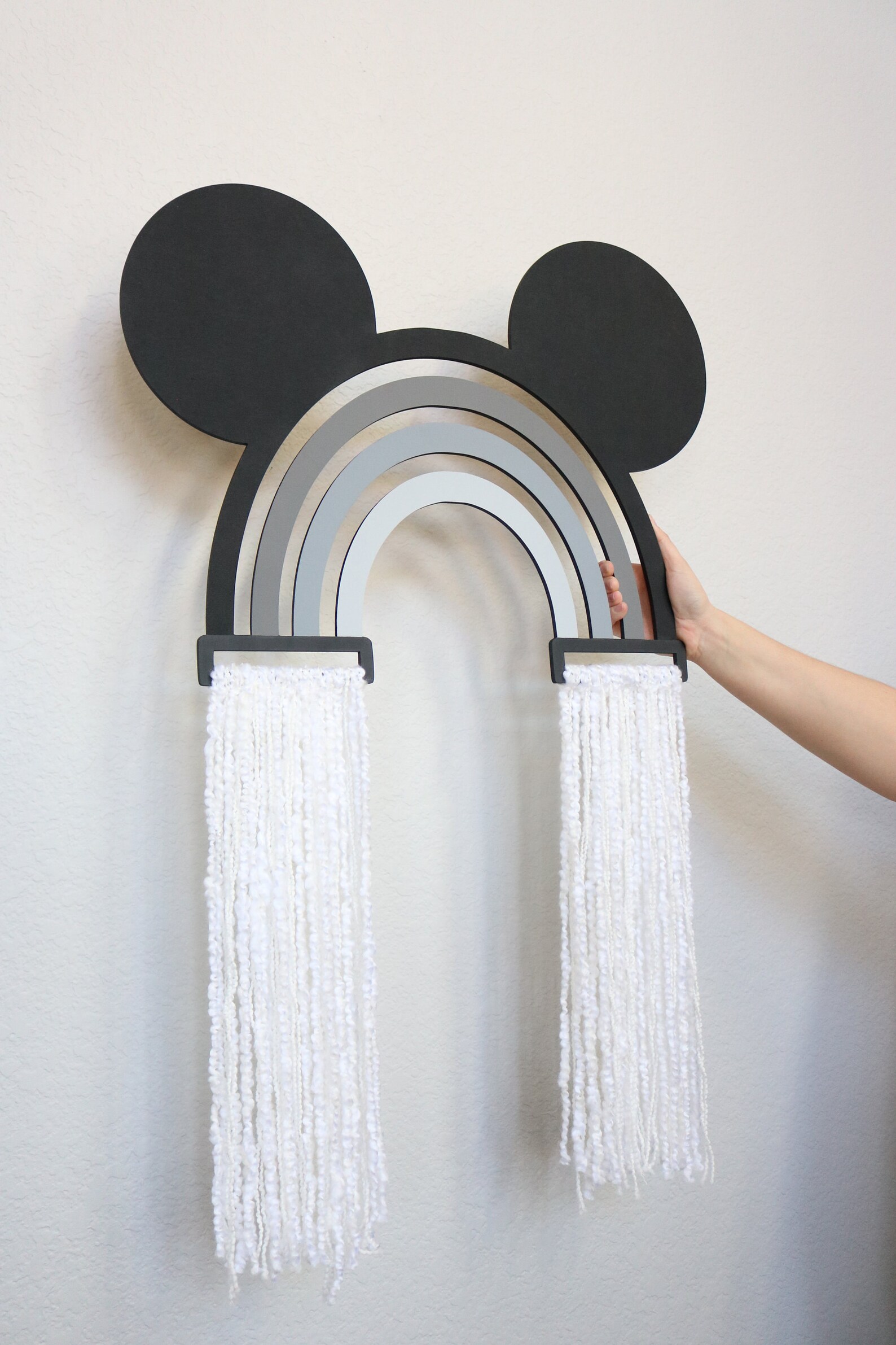 BOHO Mickey Rainbow Disney wall Hangings Disney Nursery Etsy