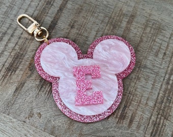 Mouse Initial Keychain: customizable