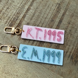 Personalized 1989 keychain