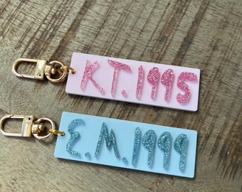 Personalized 1989 keychain