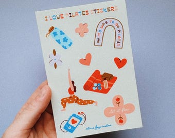 Pilates Sticker Sheet