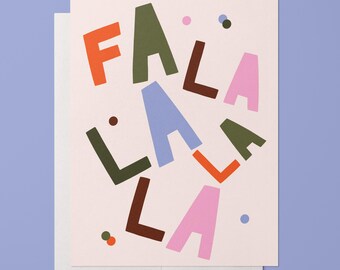 Fa La La Christmas Greeting Card
