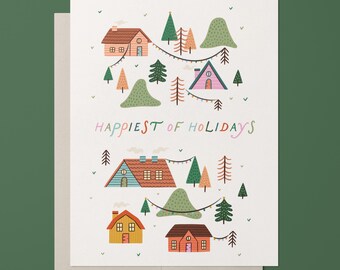 Happiest Holidays Christmas Greeting Card