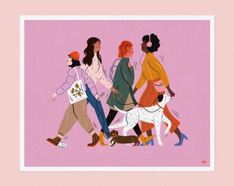 City Babes Print