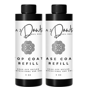 Top or Base Coat Refill 8oz | Soak off