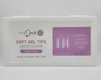Oval Soft Gel Nail Tips | Gel Extensions | Soft Gel | Nail Enhancement | Tips