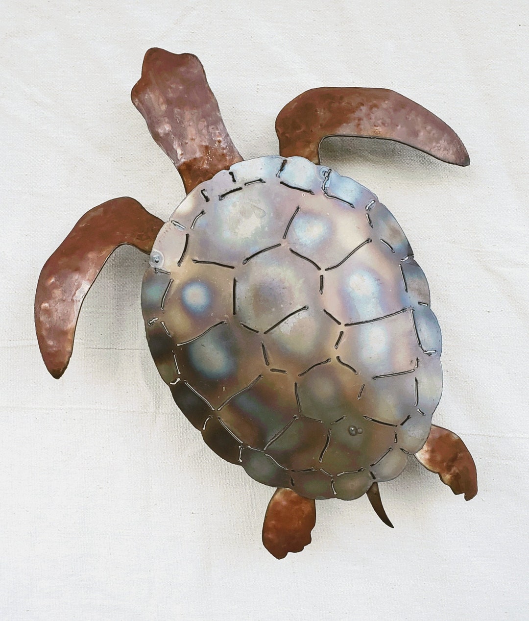 Sea Turtle Metal Wall Art Etsy