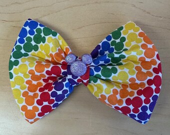 Disney-Inspired Rainbow Bows