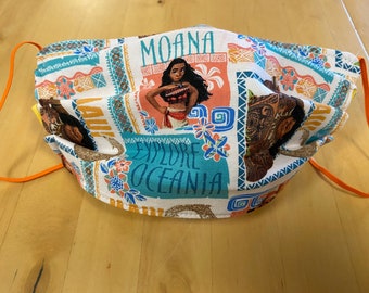 Moana Face Mask - Disney - 3 Layer Washable