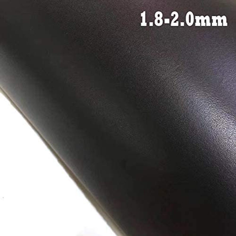 5-6OZ Black Tooling Leather Square Cowhide Leather Crafts Tooling Sewing Hobby Workshop Crafting 2.0mm Black