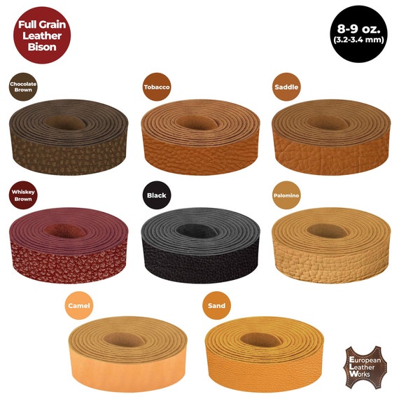Veg Tan Leder-Gürtelrohlinge – 13-15 Oz (5,2-6 Mm), Naturbelassen, Für DIY-Projekte