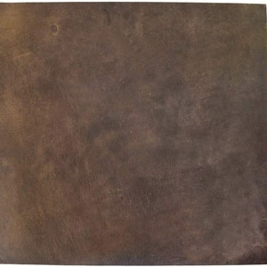 Thick Leather (12&quot; x 12&quot;) (3.5mm) for Crafting, Tooling, Repair Projects Medium Brown | Heavy Weight | Natural Full Grain Leather |
