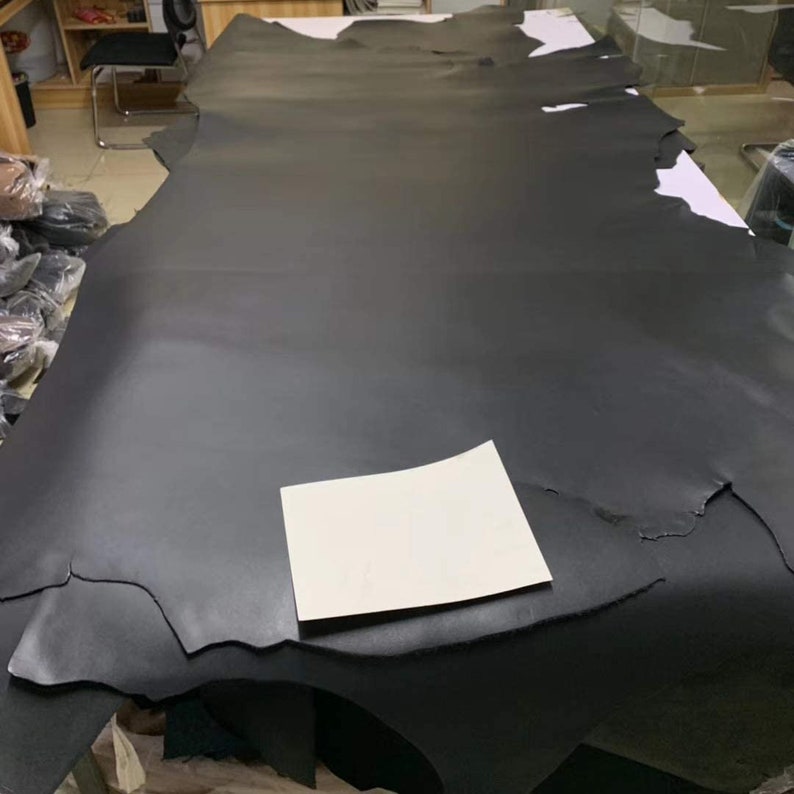5-6OZ Black Tooling Leather Square Cowhide Leather Crafts Tooling Sewing Hobby Workshop Crafting 2.0mm Black