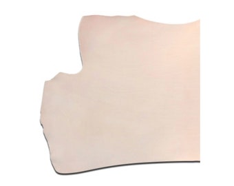 Pelle bovina pieno fiore naturale conciata al vegetale ELW, doppia spalla, 120-180 cm, 2,8-3,6 mm, qualità artigianale.