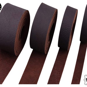 Brown 5/6 oz. (2mm) Tooling Leather Belt/Strip/Straps 1/2" to 4" Wide, 68-72 Inches Long image 1