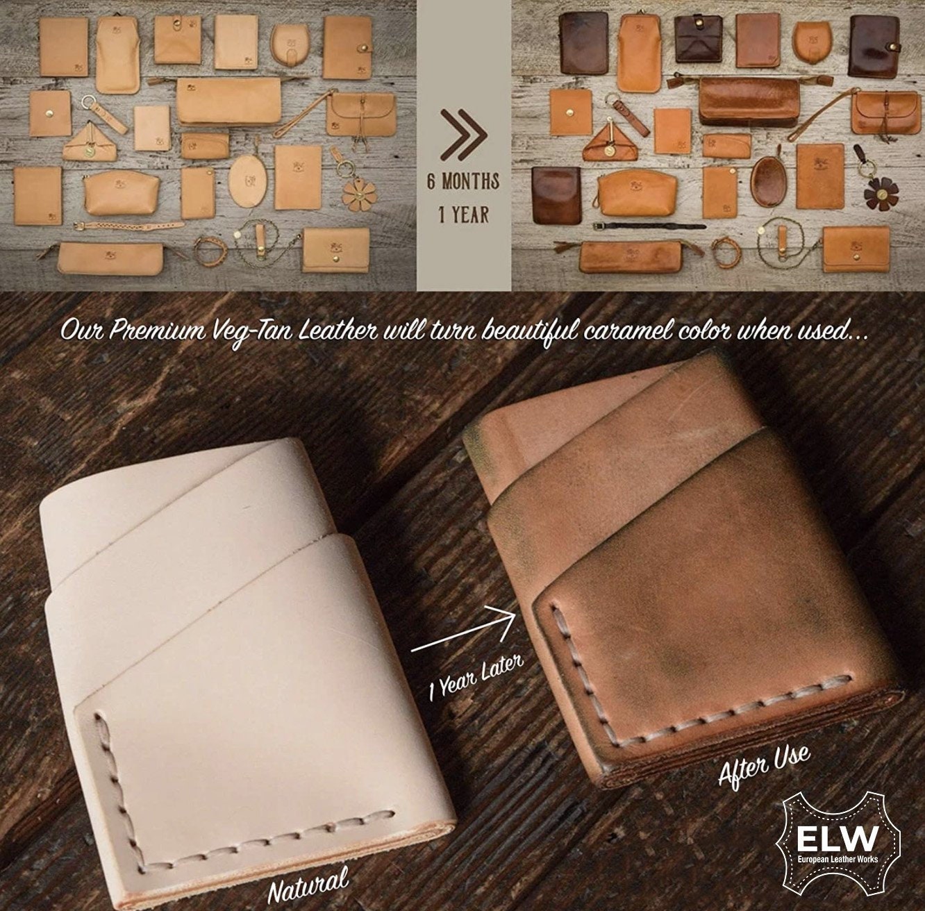 ELW Import Tooling Leather 9/10 oz Natural Belt Blanks/Strips/Straps f–