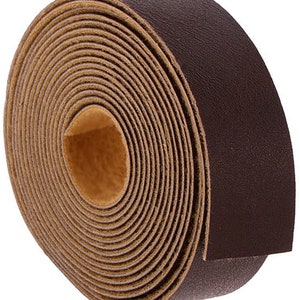 Cinghie, cinture, strisce in pelle latigo marrone ELW da 9-10 once (3,6-4 mm) da 1/2" a 4" di larghezza e 72" o 84" di lunghezza in pelle pieno fiore Utensili in pelle bovina