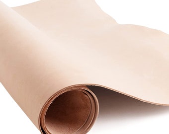ELW 8-9 oz. (3.2-3.6mm) Vegetable Tanned Leather Shoulder Pre-Cuts | Full Grain Leather Cowhide Craft Hobby Workshop Tooling Leather