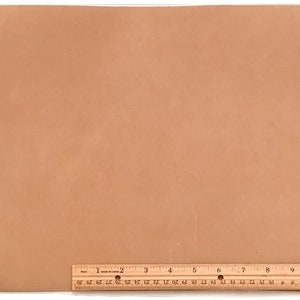 Suede Cowhide Leather, Light-Medium Weight Boot Leather Sand Color Pre-Cut Size 18&quot; X 12&quot;