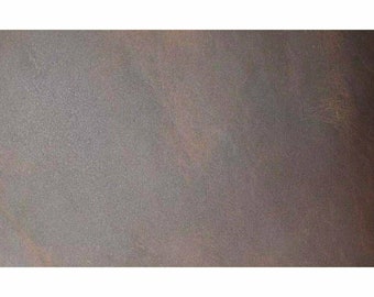 Cuero de vaca de grano completo marrón, cuadrado, 24" x 24", 2,0 mm, 5/6 oz de grosor