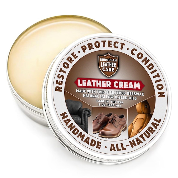 European Leather Care Cream Leather Cleaner and Conditioner All Natural  Leather Boots Leather Maintenance Cream Leather Items - Etsy