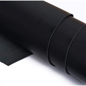 Black Leather 9-10 oz (3.6-4mm) Cowhide Full Grain Leather for Tooling, Holsters, Saddles, Carving, Molding, Crafting