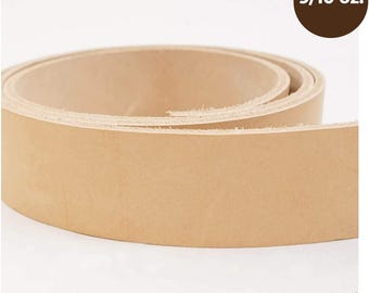 ELW Import Tooling Leather 9/10 oz Natural Belt Blanks/Strips/Straps from Full Grain Vegetable Tanned Tooling Leather up to 55"