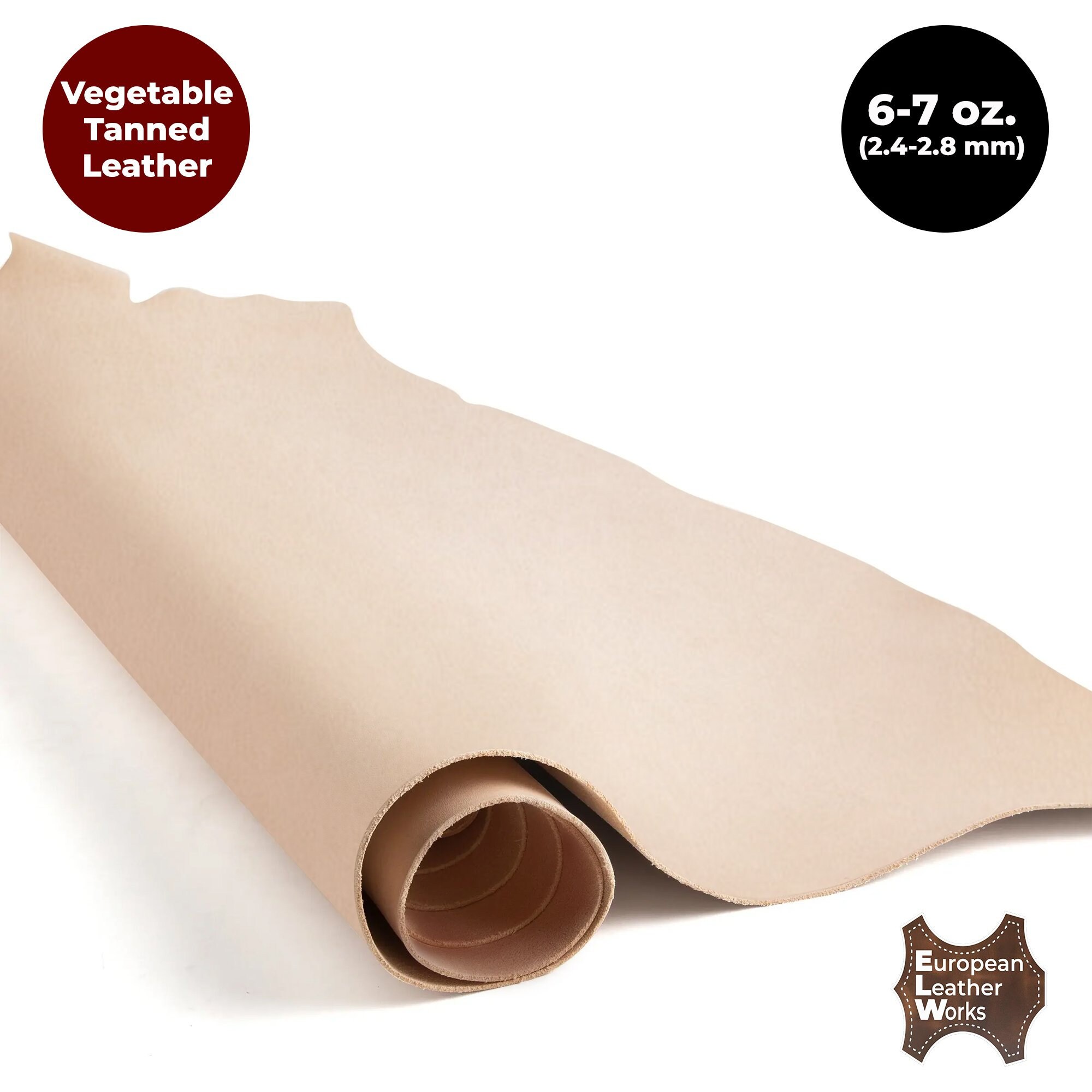  ELW 2-10 oz (.8-4mm) Thickness, 1 LB Vegetable Tanned