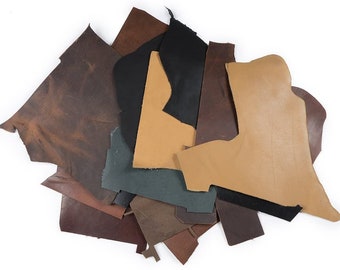 2-Pfund-Box-Lederreste 1,8-2,8 mm (4-6 Oz) Erdton-Farbmix