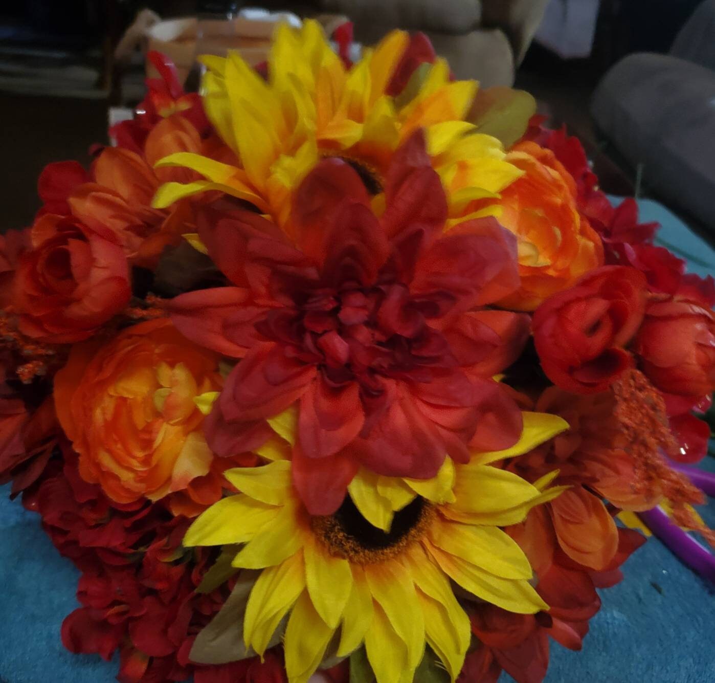 Fall artificial flower arrangements Etsy
