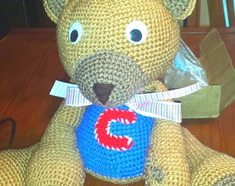 crocheted stuffed teddy bears
