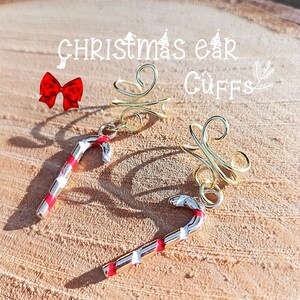 Christmas ear cuffs best sale