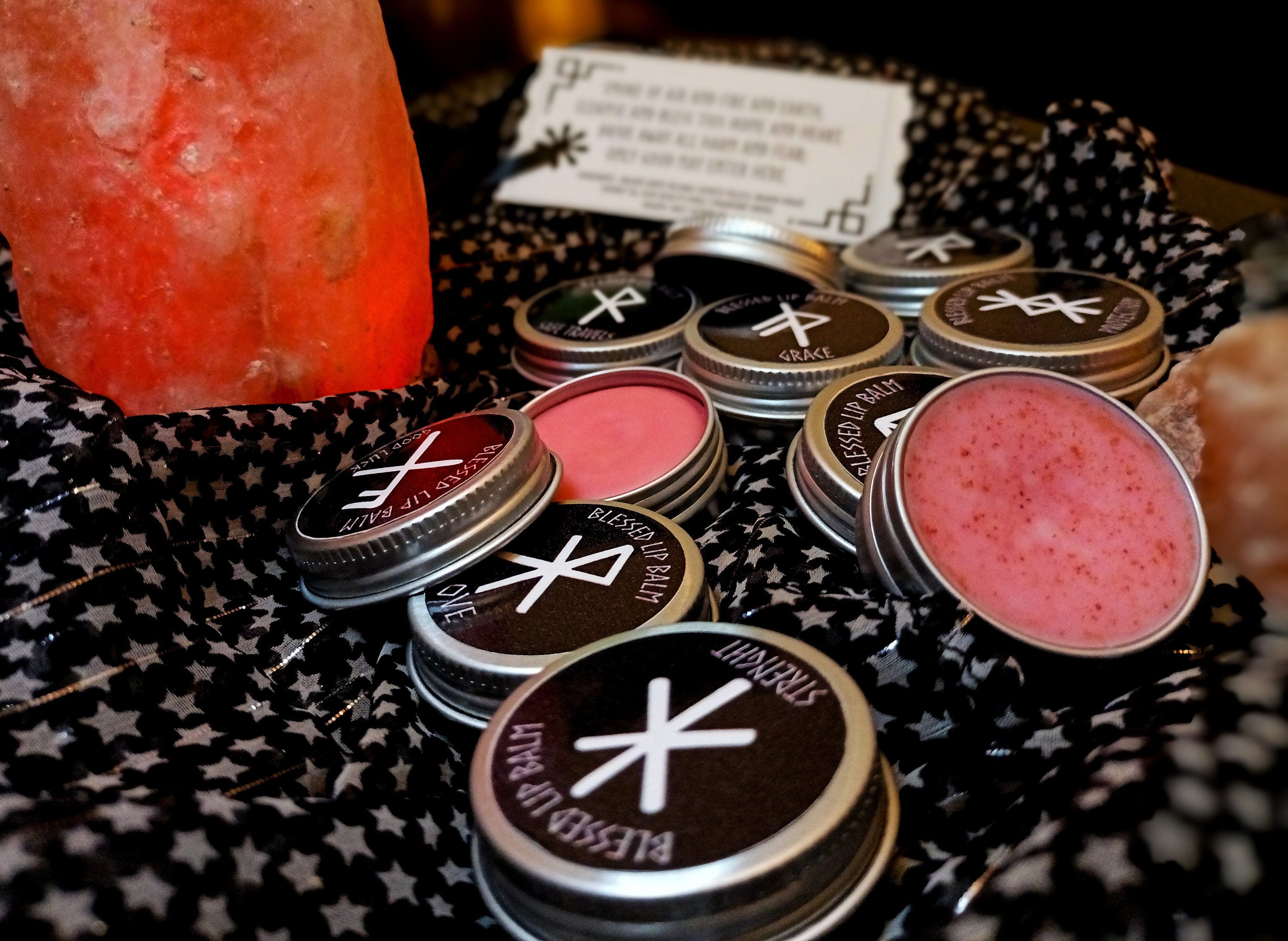 Blessed Lip Balm Rune Collection Witch Lip Balm Handmade Etsy