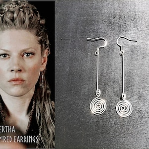 Lagertha - Inspired Earrings, Viking Earrings, Legendary Viking Shield Maiden Inspired Earrings, Vikings TV Series Inspired Jewelry