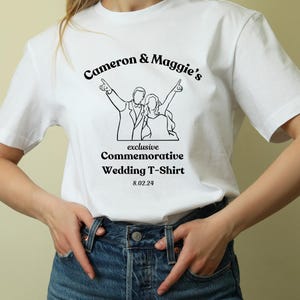 Custom Exclusive Commemorative Wedding T-Shirt Template