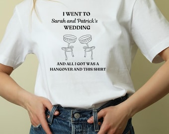 The All I Got Was A Hangover and This T-Shirt Wedding T-Shirt Toss Template