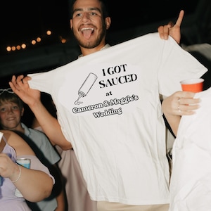 The &quot;I Got Sauced&quot; Wedding T-Shirt Toss Template (BBQ Version)