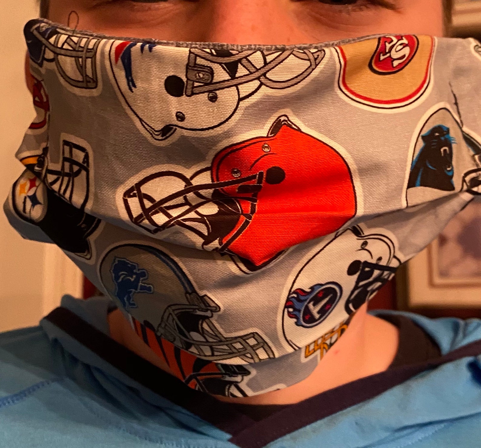 Handmade Face Mask All Teams Football Washable/Reusable Etsy