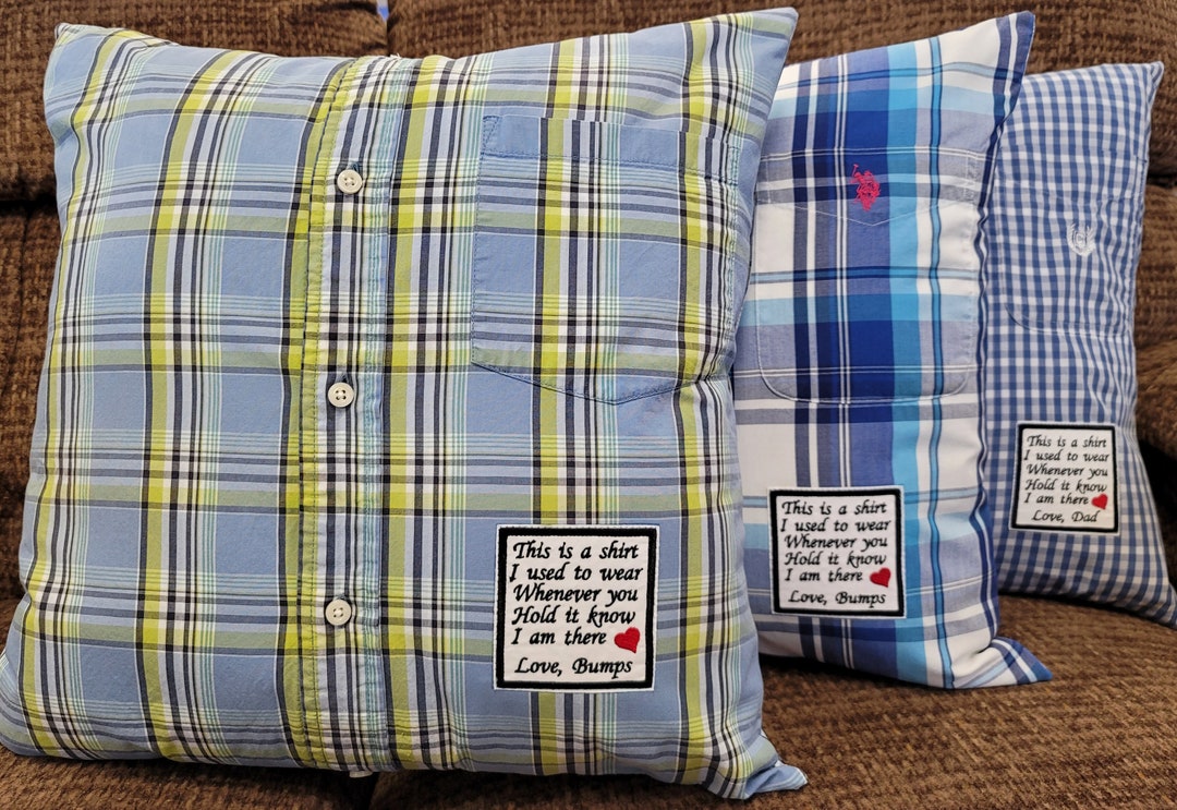 Handmade Memory Pillow. Memorial Pillow. Memory Keepsake Pillow. Custom