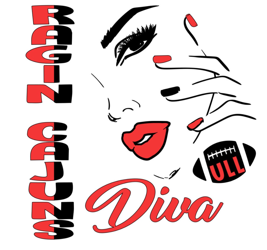 Ragin Cajun Diva SVG and PNG File - Etsy