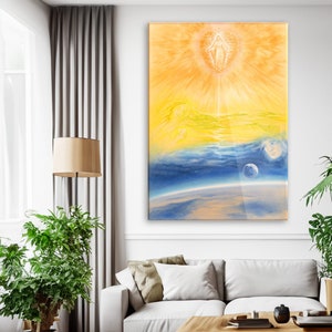 Mural &quot;Sky&quot; artwork on acrylic glass or canvas, picture, photo print, decoration for your living room