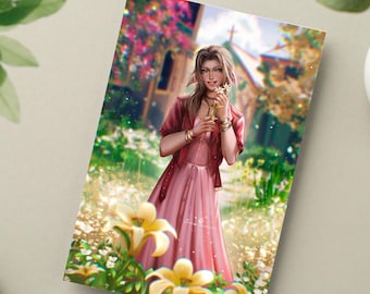 Aerith Gainsborough Art Print | Video game art print | Final Fantasy 7