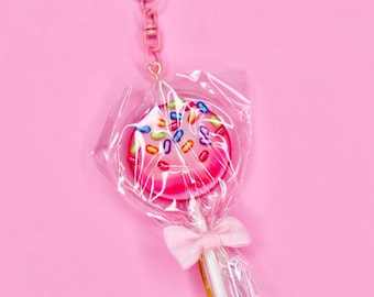 Cake Pop Keychain | Food and Dessert Keychain | Cute and Unique Keychain