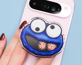 Cookie Monster MagSafe Phone Grip | Acrylic Shaker Charm