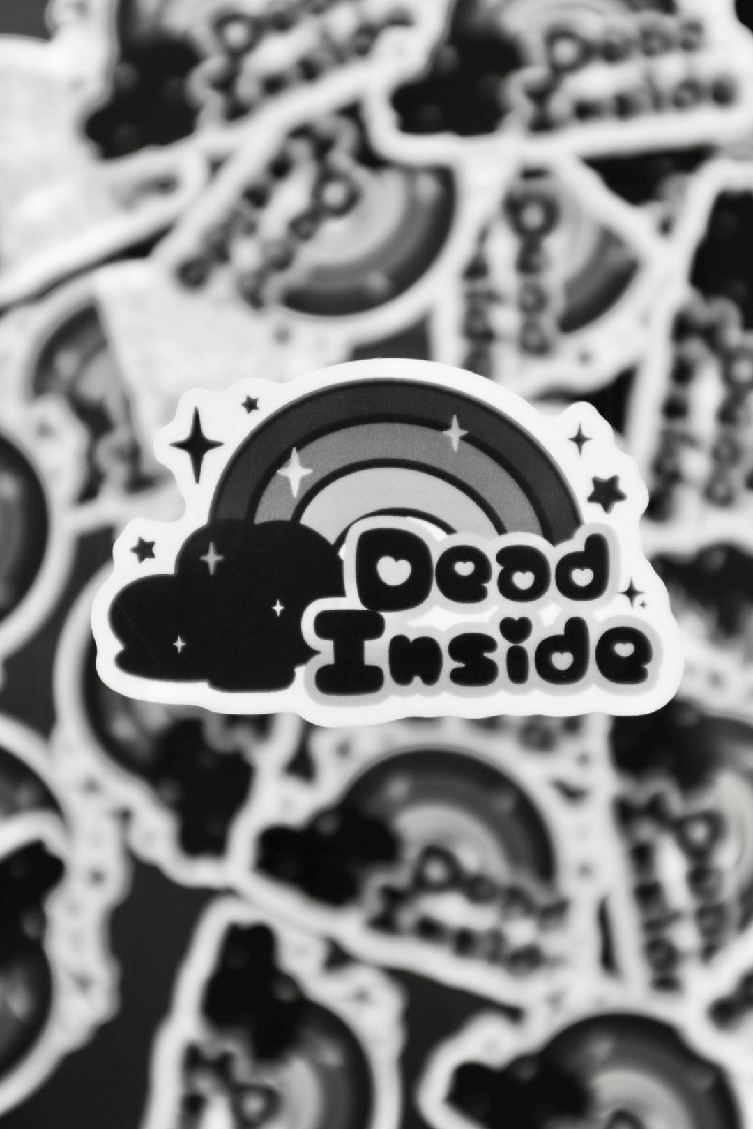 Dead Inside Sticker | Waterproof Vinyl Sticker | Funny and Relatable ...
