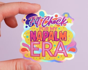 Kpop Hunter Huntrix Holographic Sticker | Fit Check for my Napalm Era Sticker| Waterproof Vinyl Sticker