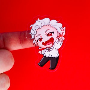 Baldur&#39;s Gate 3 Chibi Astarion Sticker - Fun and Functional Video Game Decal