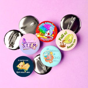 Colorful and Sassy Button Pins | Funny and Relatable Pin - Etsy