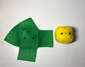 Personalized Cube Plushie, Cute Kawaii Plushie, Plush Toy