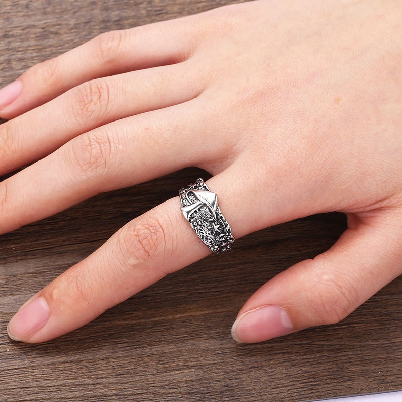 Ring for Men and Women Plant Ring Punk Ring Hippie Ring Boho Ring Mushroom Ring Unique Creative Fun Ring Mushroom Jewelry Gift Idea